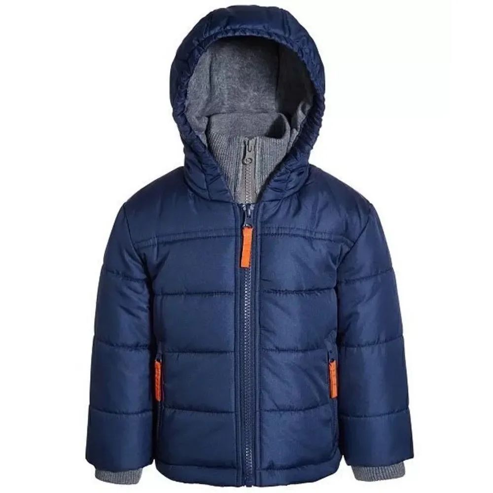 S ROTHSCHILD & CO NWT Baby Boys Puffer Jacket With Fleece Bib 6/9m